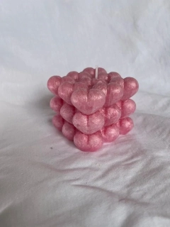 Kostka srdce - červená